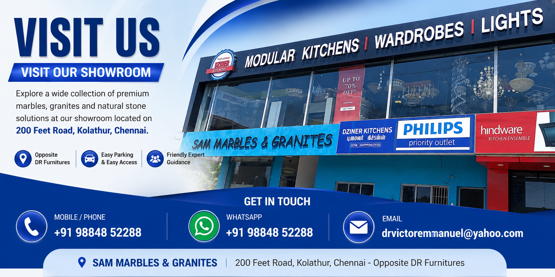 Sam Marbles & Granites Banner