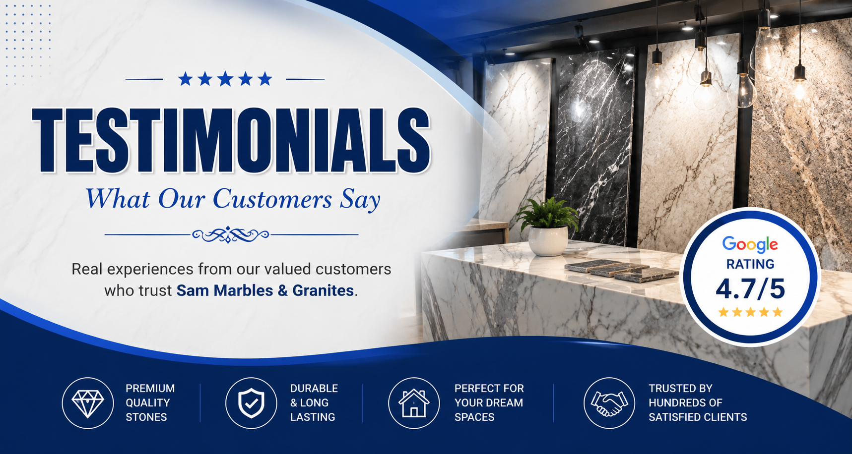 Sam Marbles & Granites Banner