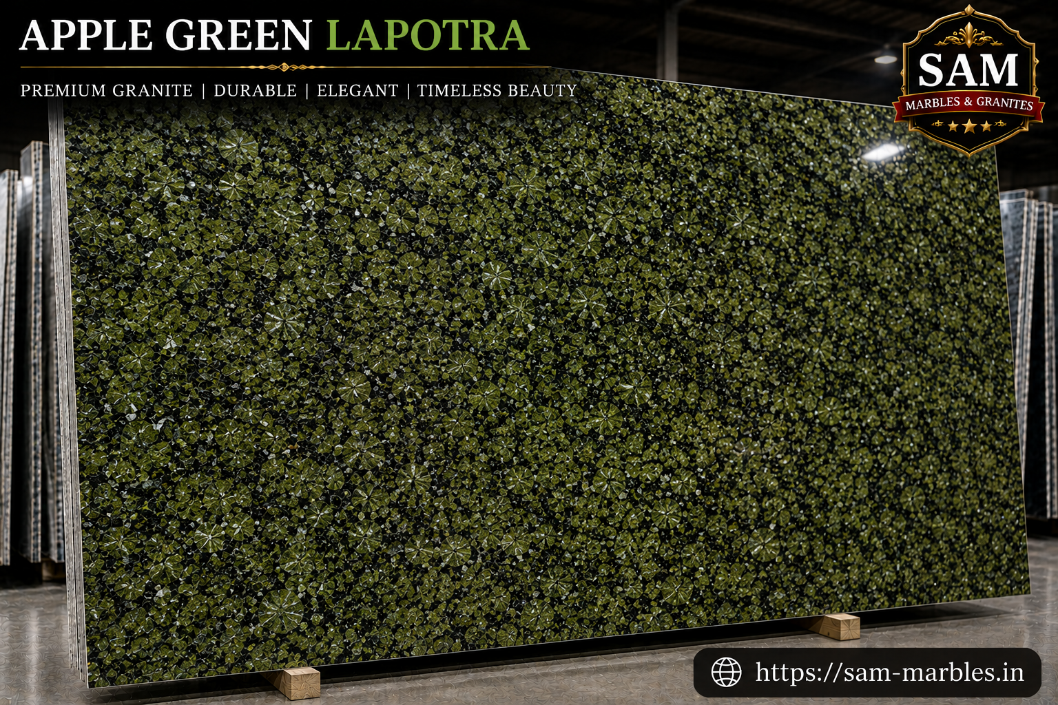 Apple Green Lapotra Granite